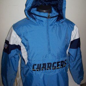 CHARGERS Starter 100 YEAR NFL Half Zip Jacket SMALL